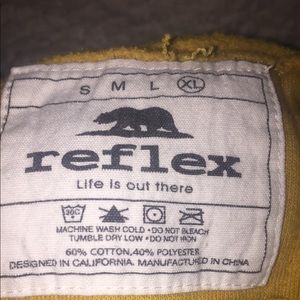 California republic reflex yellow love sweater